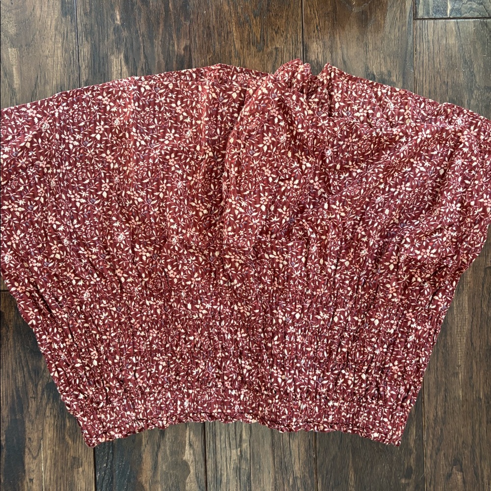 Madewell smocked floral shorts